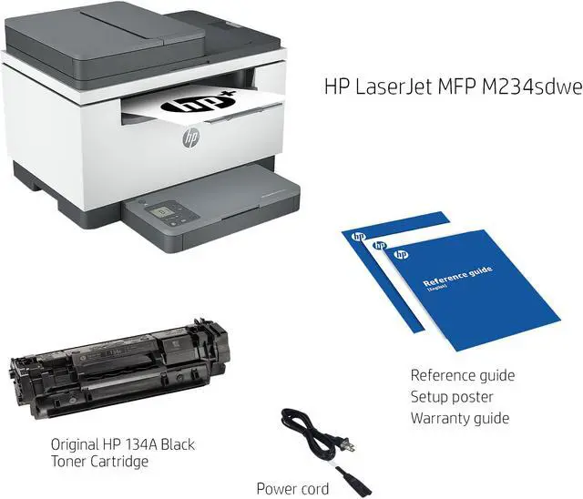 Alt view image 10 of 18 - HP LaserJet MFP M234sdwe Wireless Monochrome All-in-One Printer with built-in Ethernet & fast 2-sided printing, HP+ and bonus 6 months Instant Ink (6GX01E)