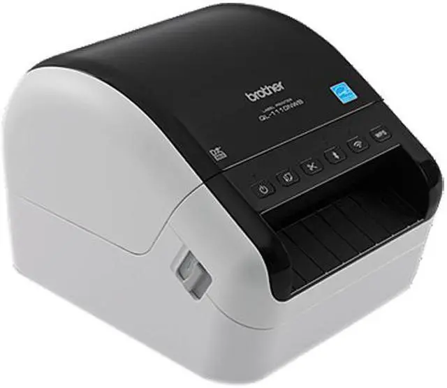 Alt view image 3 of 3 - Brother QL-1110NWB 4" Wide Format, Professional Direct Thermal Label Printer, USB, USB Host, Bluetooth 2.1+EDR, Wireless (b/g/n), Ethernet, WirelessDirect, Auto Cutter - White/Black