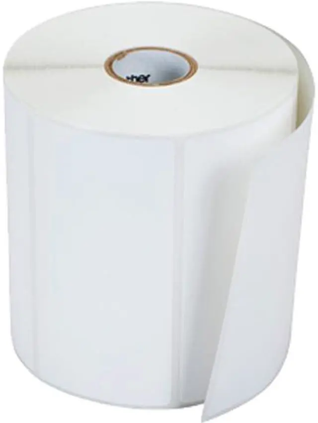 Main image of Brother Premium Die-Cut Label, 3IN x 2IN, 2.3" outer diameter 36 rolls/case
