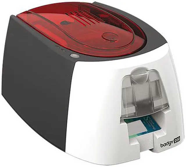 Alt view image 4 of 5 - Evolis B22U0000RS Badgy200 Color Card Printer - Single-sided