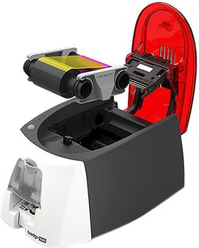 Alt view image 5 of 5 - Evolis B22U0000RS Badgy200 Color Card Printer - Single-sided