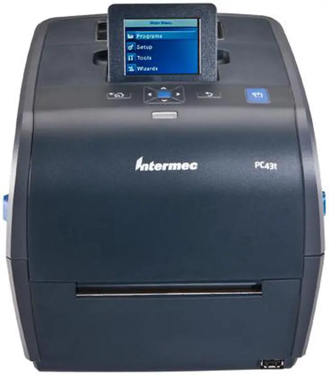 Alt view image 2 of 8 - Honeywell PC43 Thermal Transfer Desktop Label Printer, LCD, Latin Font, RTC, 203 dpi, Ethernet, US Power Cord - PC43TB01100201