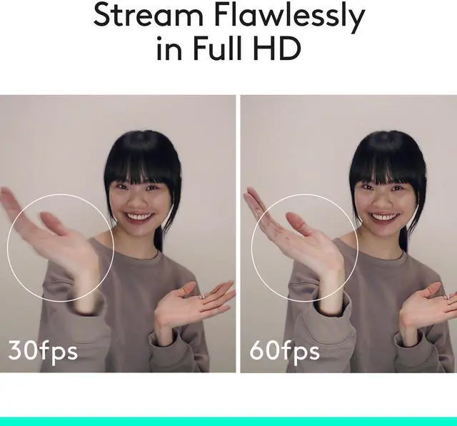 Alt view image 5 of 10 - Logitech C922 Pro Stream Webcam 1080P Camera for HD Video Streaming & Recording 720P at 60Fps with Tripod Included
