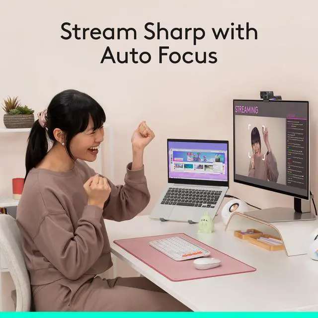 Alt view image 8 of 10 - Logitech C922 Pro Stream Webcam 1080P Camera for HD Video Streaming & Recording 720P at 60Fps with Tripod Included