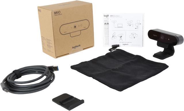 Alt view image 7 of 6 - Logitech Brio 4K Webcam, Ultra 4K HD Video Calling, Noise-Canceling mic, HD Auto Light Correction, Wide Field of View, Works with Microsoft Teams, Zoom, Google Voice, PC/Mac/Laptop/Macbook/Tablet