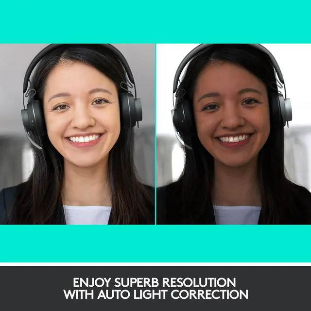 Alt view image 4 of 10 - Logitech 4K Pro Webcam with HDR and Noise-canceling Mics 960-001390