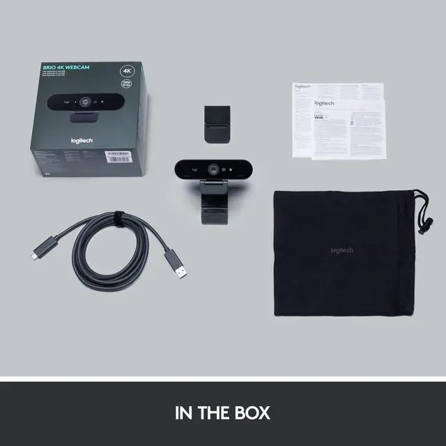 Alt view image 10 of 10 - Logitech 4K Pro Webcam with HDR and Noise-canceling Mics 960-001390