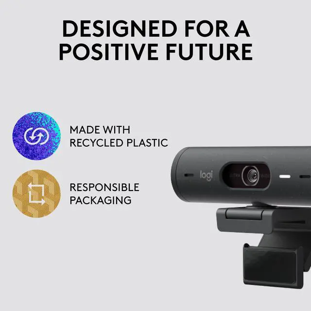 Alt view image 4 of 11 - Logitech Brio 500 HD 1080p Webcam 4 Megapixels Graphite (960-001493)