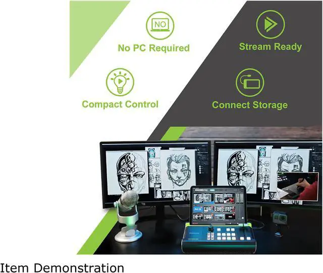 Alt view image 5 of 7 - Iogear Upstream Pro Video Production Switch