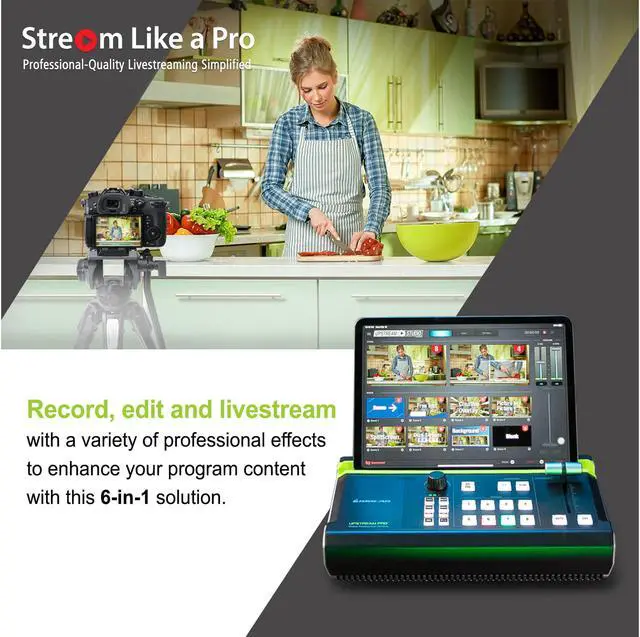 Alt view image 2 of 7 - Iogear Upstream Pro Video Production Switch