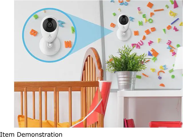 Alt view image 5 of 6 - EZVIZ Mini O 720p HD Wi-Fi Home Video Monitoring Security Camera, Built-in Speaker and Mic, Works with Alexa and Google Home Using IFTTT