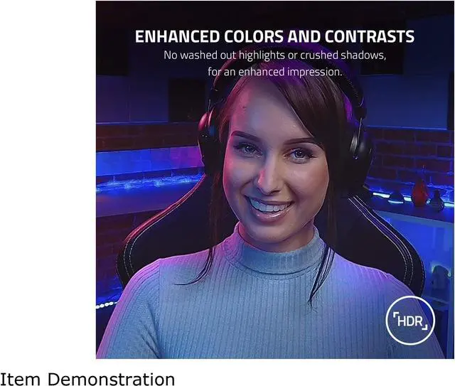 Alt view image 4 of 6 - Razer Kiyo Pro Streaming Webcam: Uncompressed 1080p 60FPS - High-Performance Adaptive Light Sensor - HDR-Enabled - Wide-Angle Lens with Adjustable FOV - Lightning-Fast USB 3.0