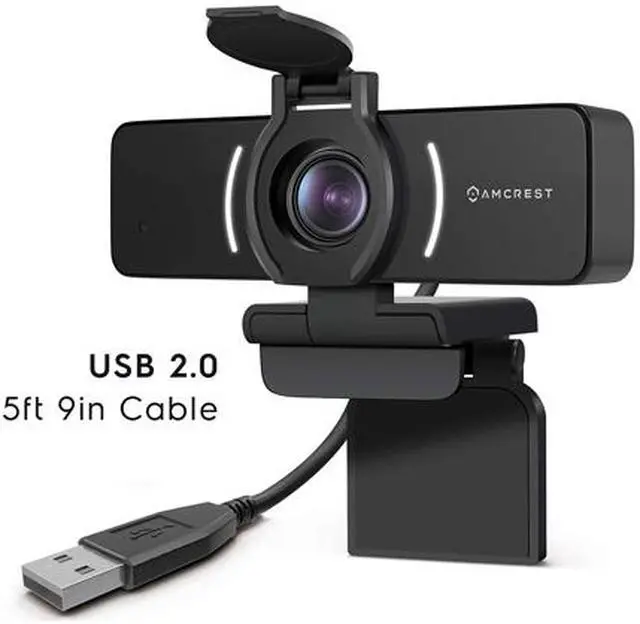 Alt view image 4 of 7 - Amcrest 1080P Webcam with Microphone & Privacy Cover, Web Cam USB Camera, Computer HD Streaming Webcam for PC Desktop & Laptop w/Mic, Wide Angle Lens & Large Sensor for Superior Low Light (AWC205)