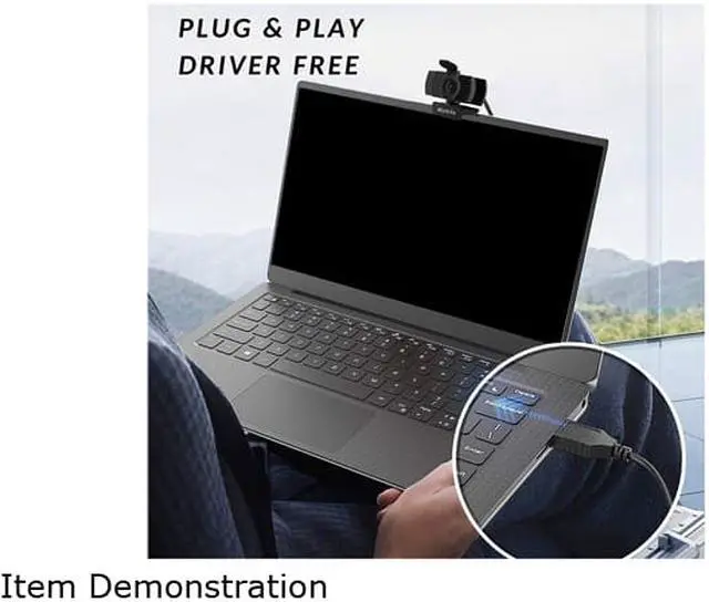 Alt view image 5 of 7 - Mytrix Auto Focus Full HD 1080P Webcam With Privacy Cover, Built-in Noise Cancelling Mic, USB Webcam for Windows Mac PC Laptop Desktop Video Calling Conferencing Streaming, Skype Zoom Facebook YouTube