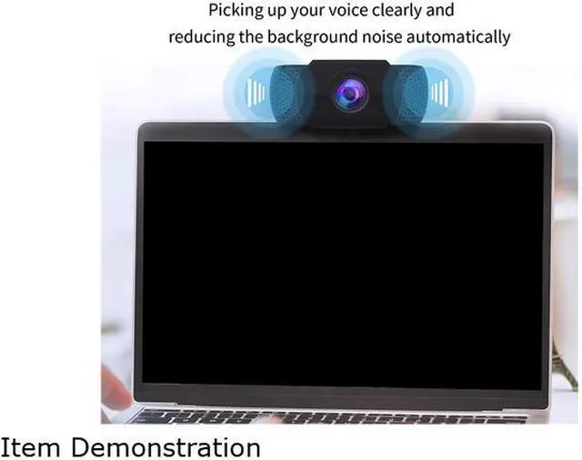 Alt view image 2 of 4 - 1080P Webcam with Microphone, 1080P HD Streaming USB Computer Webcam [Plug and Play] [30fps] for PC Video Conferencing/Calling/Gaming, Laptop/Desktop Mac, Skype/YouTube/Zoom/Facetime