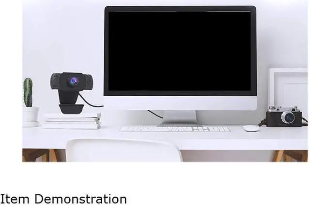 Alt view image 4 of 4 - 1080P Webcam with Microphone, 1080P HD Streaming USB Computer Webcam [Plug and Play] [30fps] for PC Video Conferencing/Calling/Gaming, Laptop/Desktop Mac, Skype/YouTube/Zoom/Facetime