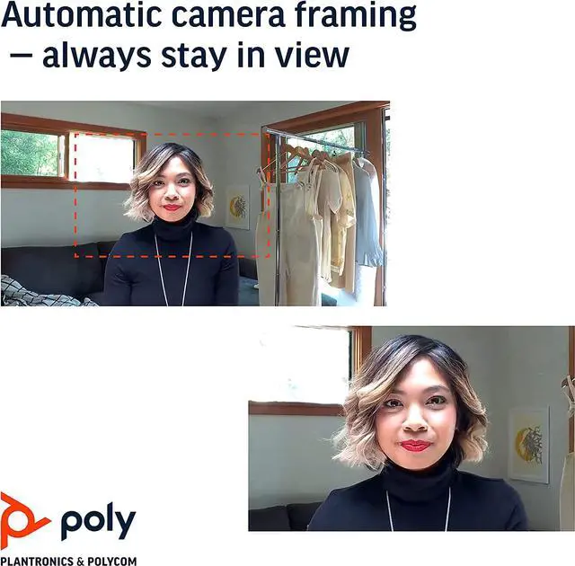 Alt view image 7 of 11 - Poly Studio P15 Personal Video Bar (Plantronics + Polycom) - Complete Audio + Premium 4K Webcam Solution - Camera, Mics & Speaker - Home Office/Focus Room -Works w/Zoom (Certified) & Teams (Certified)