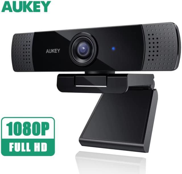 Diplomat Gør alt med min kraft mens AUKEY 1080P Webcam w/ Dual Noise Reduction Stereo Microphones - Black  PC-LM1E Web Cams - Newegg.com