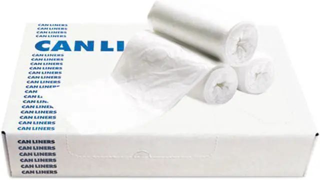 Main image of Boardwalk BWK4046EXH Waste Can Liners, 40-45gal, 40 x 46, .6mil, White, 25 Bags/Roll, 4 Rolls/Carton