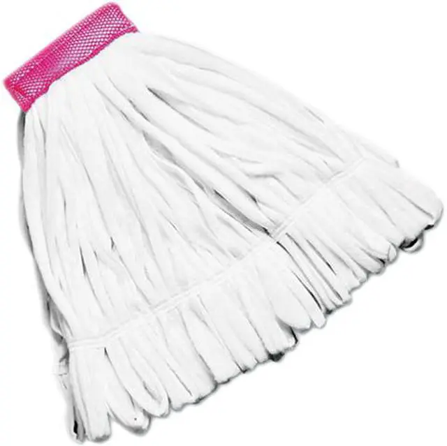 Main image of Rubbermaid Commercial Products RCP T256 Rough Flr Loop End Wet Mop Lg 5 In Cttn/Poly white 12
