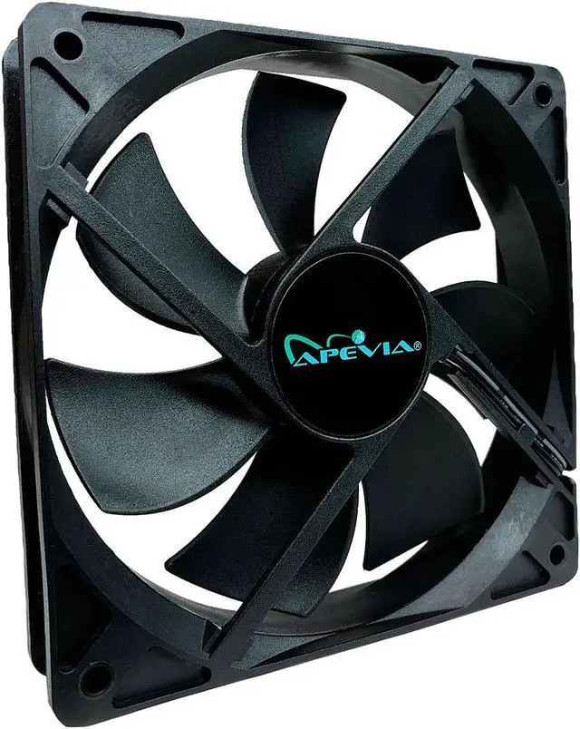 Alt view image 3 of 4 - Apevia CF1012S-BK 120mm 4pin Molex + 3pin Motherboard Black Case Fan (10-pk)