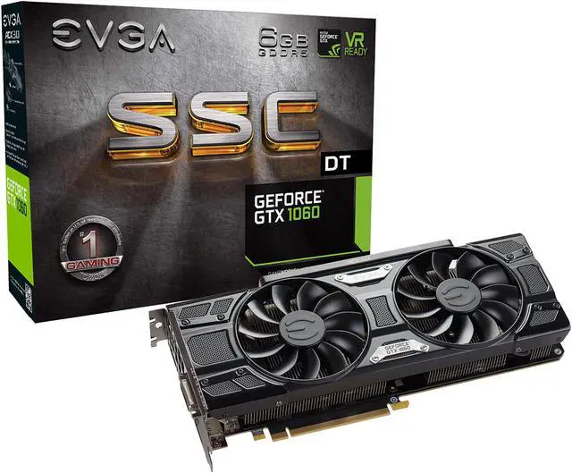 Alt view image 6 of 7 - EVGA GeForce GTX 1060 SSC DT GAMING, 06G-P4-6265-KR, 6GB GDDR5, ACX 3.0 & LED