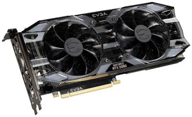 Alt view image 2 of 7 - EVGA GeForce RTX 2080 XC BLACK EDITION GAMING Video Card, 08G-P4-2082-KR, 8GB GDDR6, Dual HDB Fans, RGB LED, Metal Backplate