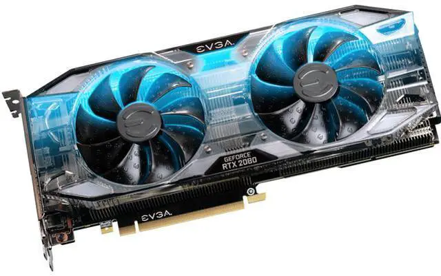 Main image of EVGA GeForce RTX 2080 XC BLACK EDITION GAMING Video Card, 08G-P4-2082-KR, 8GB GDDR6, Dual HDB Fans, RGB LED, Metal Backplate