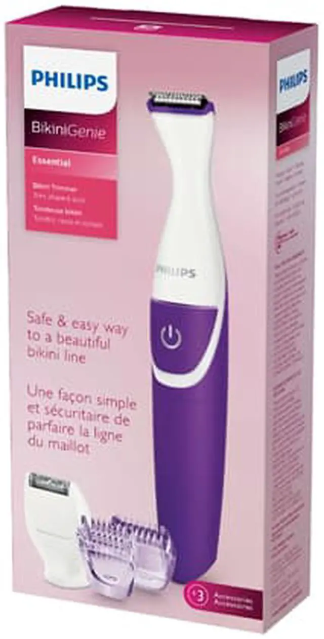 Alt view image 13 of 13 - Bikini Genie Cordless Trimmer for Bikini Line, with Shaving Head and Comb