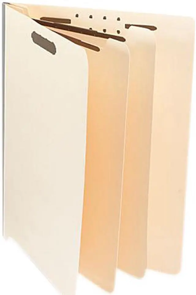 Main image of Manila End Tab Folders With Full Cut, Letter, Six-Section, 10/Box