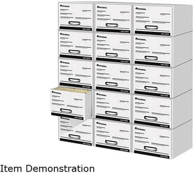 Main image of Heavy-Duty Storage Box Drawer, Letter, 14 X 25 1/2  X 11 1/2, White, 6