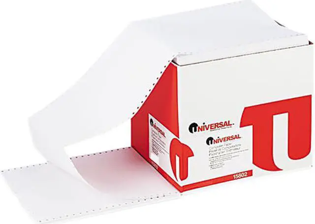 Main image of Computer Paper, 20Lb, 9-1/2 X 11, Letter Trim Perforations, White, 240