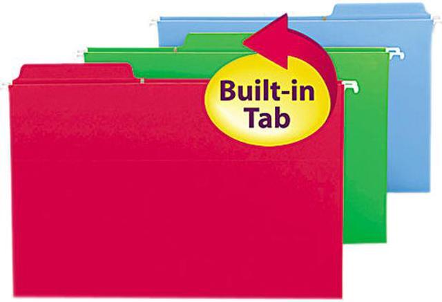 Main image of Smead FasTab Hanging Folders Legal Assorted 18/Box 64153