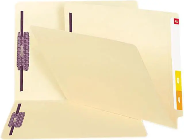 Main image of Smead End Tab Folder with SafeSHIELD Fastener Manila Letter Straight Cut 50/Box