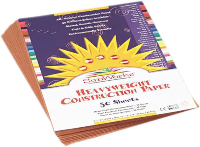 Main image of Construction Paper, 58 lbs., 9 x 12, Light Brown, 50 Sheets/Pack