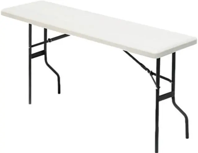 Main image of Indestructables Too 1200 Series Resin Folding Table, 60w X 18d X 29h, Platinum