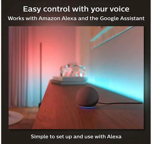 Alt view image 11 of 12 - Philips Hue Bluetooth Gradient Ambiance Smart Lightstrip 3ft Extension NO Plug, (Muticolor Strip, Works with Apple Homekit and Google Home), White
