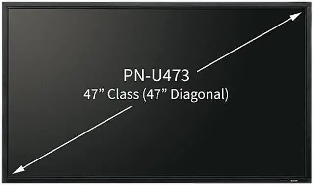 Alt view image 2 of 2 - Sharp PN-U473 47" Full HD 1080p LED Large Format Commercial Display