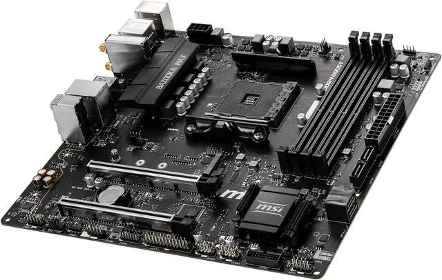 Alt view image 5 of 10 - MSI B450M BAZOOKA MAX WI-FI w/ DDR4-2666, 7.1 Audio, M.2, Gigabit LAN, 802.11ac