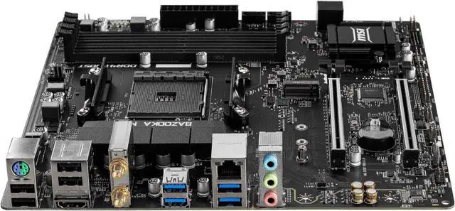 Alt view image 6 of 10 - MSI B450M BAZOOKA MAX WI-FI w/ DDR4-2666, 7.1 Audio, M.2, Gigabit LAN, 802.11ac