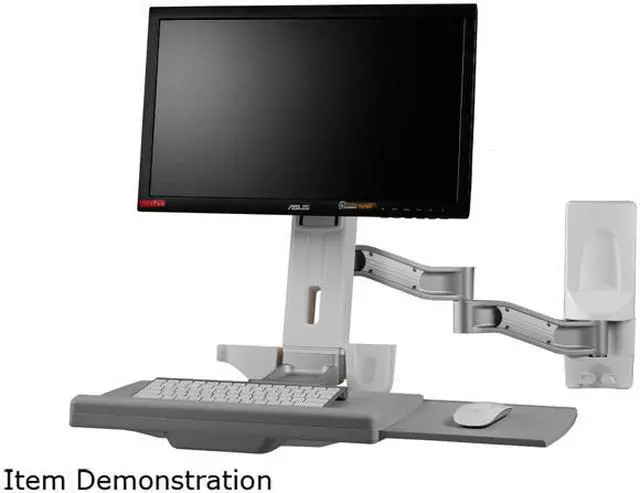 Alt view image 2 of 3 - Amer Wall Mount For Keyboard Mouse Monitor - Taa Compliant