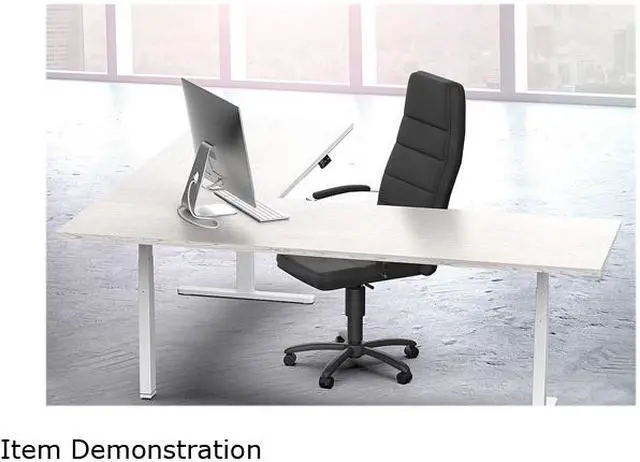 Alt view image 6 of 6 - Monoprice Triple Motor Height Adjustable Sit-Stand Corner Desk Frame - White | 3 Leg Corner, L Shaped Table Base, Programmable Memory Settings - Workstream Collection