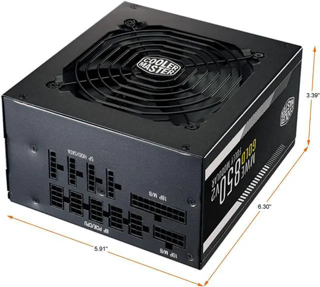 Alt view image 3 of 3 - Cooler Master MWE Gold 850 V2 80+ Gold Full Modular Power Supply, 850W