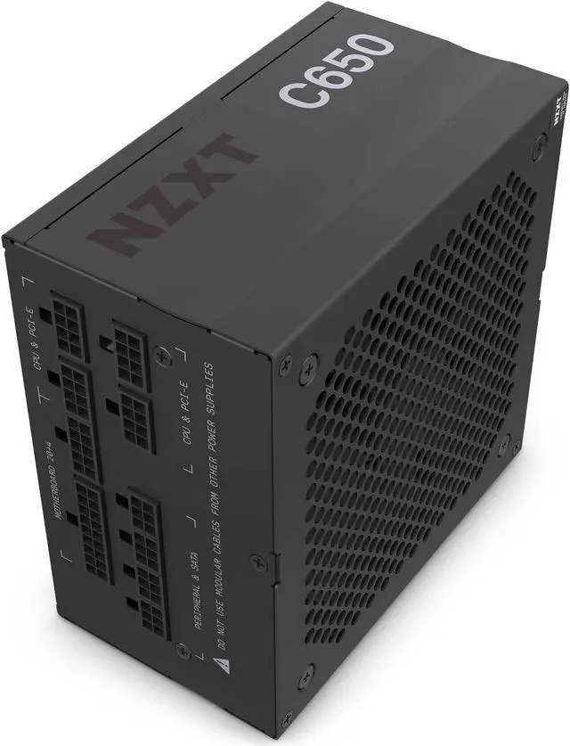 Alt view image 4 of 6 - NZXT C650 - C Series ATX 650 Watt 80 Plus Gold v2 (2022) Full-modular Power Supply, US Power Cord