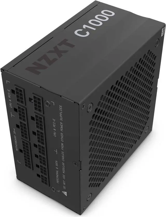 Alt view image 4 of 7 - NZXT C1000 - C Series ATX 1000 Watt 80 Plus Gold v2 (2022) Full-modular Power Supply, US Power Cord