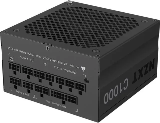 Alt view image 6 of 7 - NZXT C1000 - C Series ATX 1000 Watt 80 Plus Gold v2 (2022) Full-modular Power Supply, US Power Cord