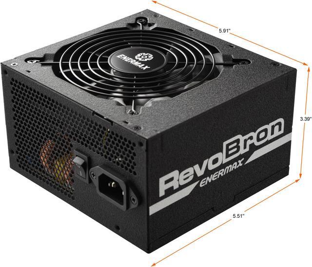 Alt view image 6 of 8 - Enermax RevoBron 500W 80+ Bronze Semi Modular Power Supply