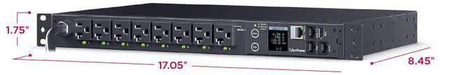 Alt view image 5 of 9 - CyberPower PDU41023 Single Phase 100 - 120 VAC 30A Switched