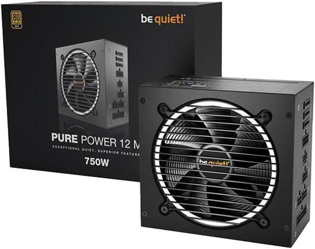 Be quiet! Pure Power 12 M 750W ATX 3.0 Power Supply | 80+ Gold Efficiency | PCIe