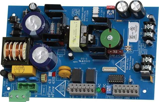 Main image of Altronix eFlow4NB Off-Line Switching Power Supply/Charger - Single Output - 12/24VDC @ 4A - Aux Output - FAI, LinQ2 Ready - 115VAC